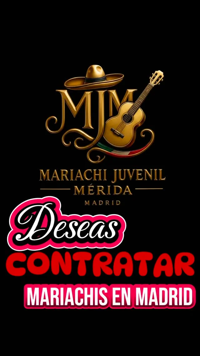 🎺✨ ¿Buscas mariachis en Madrid?
Mariachi Juvenil Mérida lleva la emoción, las voces y el show que necesitas.
Si quieres un mariachi en Madrid que haga tu momento inolvidable… ¡somos nosotros! ❤️🔥

#MariachisEnMadrid #MariachiEnMadrid #MariachiJuvenilMerida #MadridEventos #MusicaMexicana